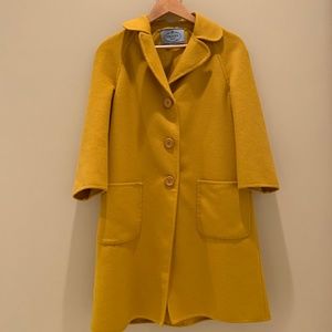 Prada Mustard Wool Coat